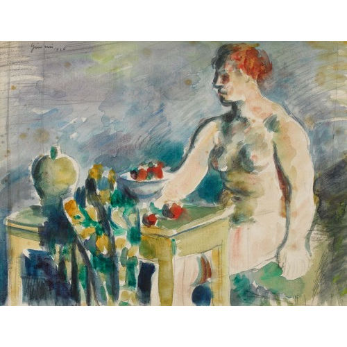 WILHELM GIMMI : Weiblicher Akt in Interieur (DOBIASCHOFSKY AUKTIONEN AG)