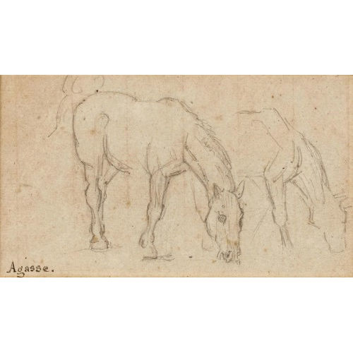 JACQUES-LAURENT AGASSE : 'Pferdestudie' (DOBIASCHOFSKY AUKTIONEN AG)