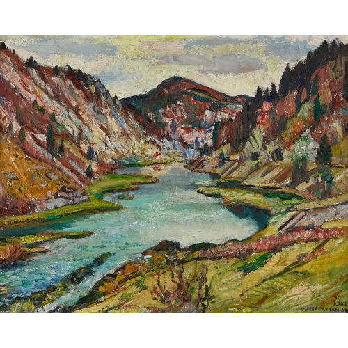 CHARLES L'EPLATTENIER : 'Le Doubs. La Rasse' (DOBIASCHOFSKY AUKTIONEN AG)