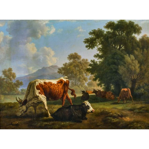 JOHANN JAKOB BIEDERMANN : Weidende K�he (DOBIASCHOFSKY AUKTIONEN AG)