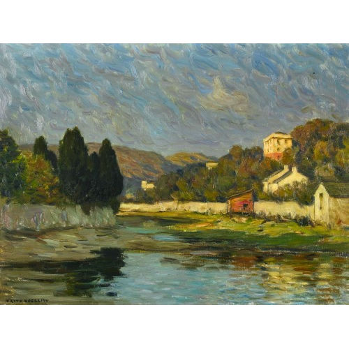 FRITZ VOELLMY : Flusslandschaft (DOBIASCHOFSKY AUKTIONEN AG)