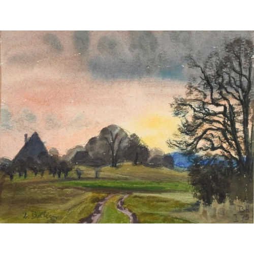 BRUNO HESSE : 'Abendstimmung bei Bolken' (DOBIASCHOFSKY AUKTIONEN AG)