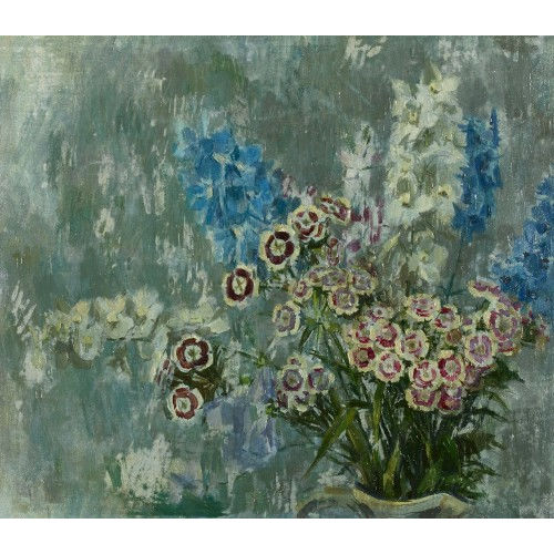 WERNER GFELLER : Blumenstillleben (DOBIASCHOFSKY AUKTIONEN AG)