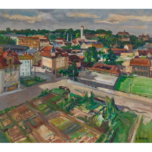RAYMOND BUCHS : 'Place du Th��tre Livio' (DOBIASCHOFSKY AUKTIONEN AG)