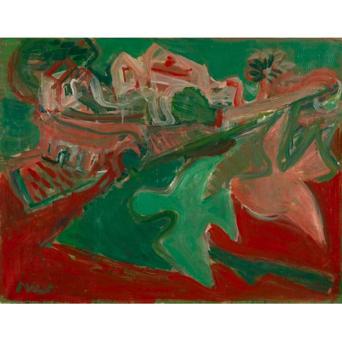 MAX VON M�HLENEN : 'Landschaft mit zwei Tauben' (DOBIASCHOFSKY AUKTIONEN AG)