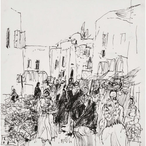 HUGO WETLI : Orientalische Szene (DOBIASCHOFSKY AUKTIONEN AG)