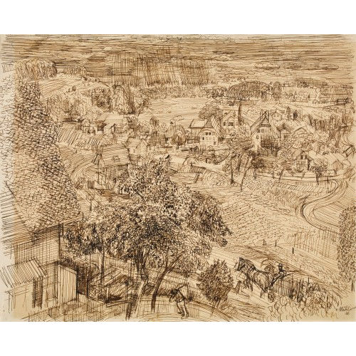 MAX VON M�HLENEN : Dorfidylle (DOBIASCHOFSKY AUKTIONEN AG)