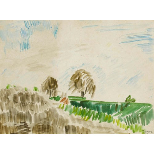 HANS BERGER : Landschaft mit B�umen (DOBIASCHOFSKY AUKTIONEN AG)