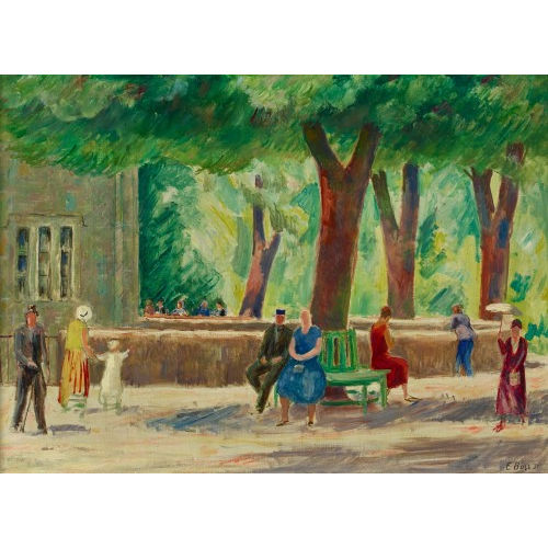 EDUARD BOSS : Der sommerliche Park (DOBIASCHOFSKY AUKTIONEN AG)