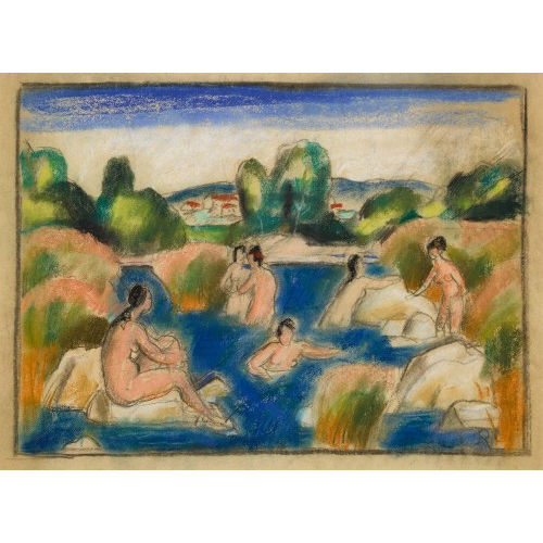 PAUL TH�OPHILE ROBERT : Les baigneuses (DOBIASCHOFSKY AUKTIONEN AG)