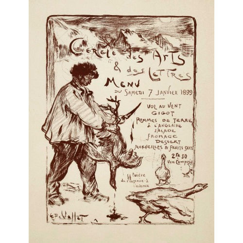 �DOUARD VALLET : 'Cercles des Arts et des Lettres' (DOBIASCHOFSKY AUKTIONEN AG)