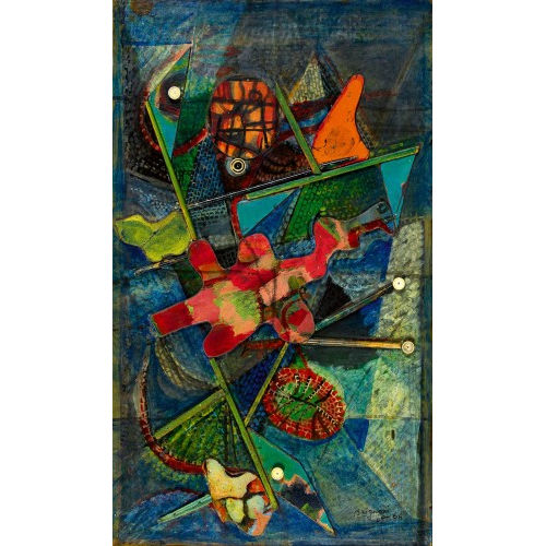 SERGE BRIGNONI : 'Composition spatiale' (DOBIASCHOFSKY AUKTIONEN AG)