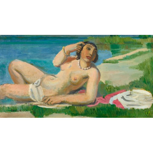 MAURICE BARRAUD : La baigneuse (DOBIASCHOFSKY AUKTIONEN AG)