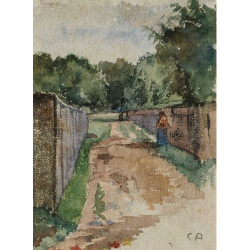 CUNO AMIET : Wegpartie bei M�nchen (DOBIASCHOFSKY AUKTIONEN AG)