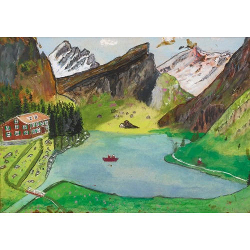 ALBERT ENZLER : Blick vom Seealpsee gegen den S�ntis (DOBIASCHOFSKY AUKTIONEN AG)