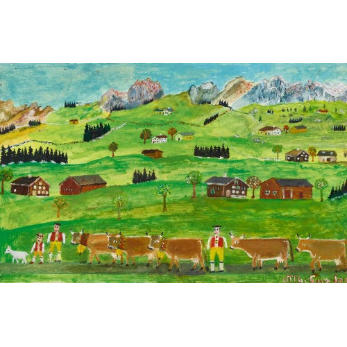 ALBERT ENZLER : Alpaufzug (DOBIASCHOFSKY AUKTIONEN AG)