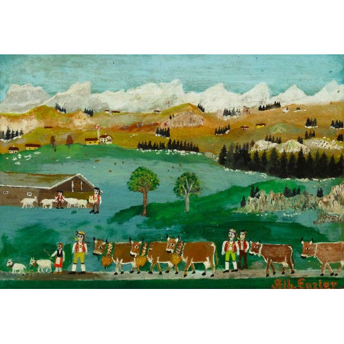 ALBERT ENZLER : Alpaufzug (DOBIASCHOFSKY AUKTIONEN AG)