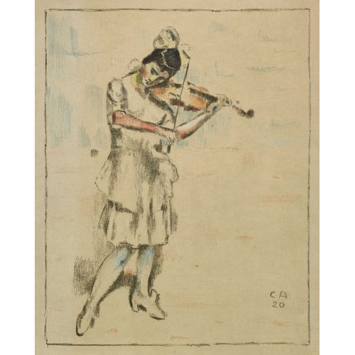CUNO AMIET : 'Geigenspielerin' (DOBIASCHOFSKY AUKTIONEN AG)