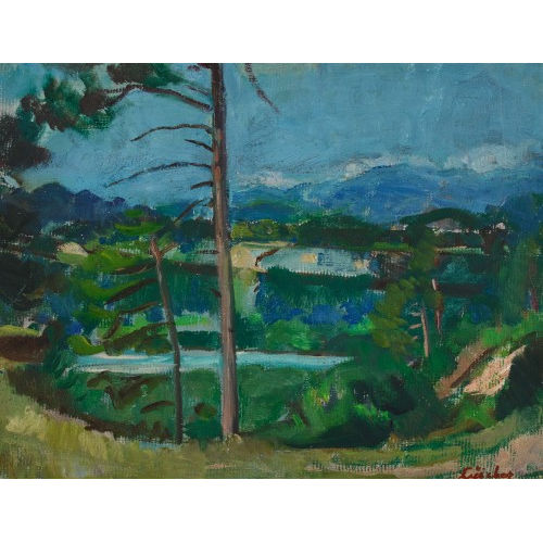 JEAN-JACQUES L�SCHER : 'Der Rhein bei Rh�z�ns' (DOBIASCHOFSKY AUKTIONEN AG)