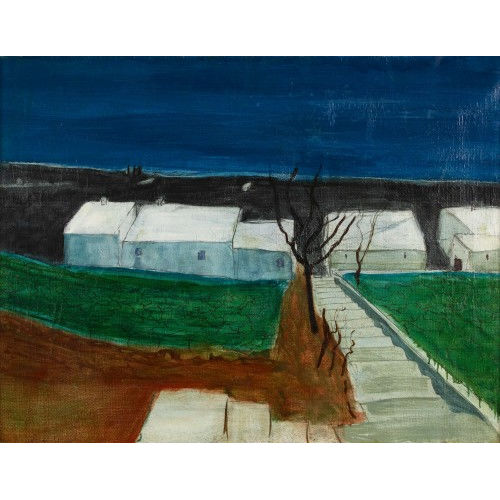 WALTER SCH�LCHLI : Herbstlicher Weinberg am Ufer (DOBIASCHOFSKY AUKTIONEN AG)