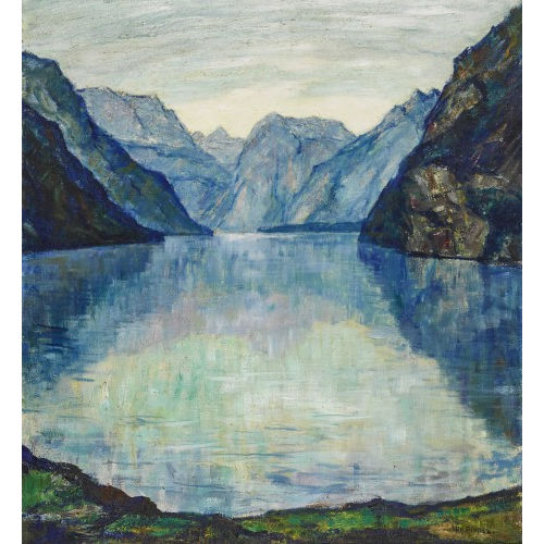 OTTO EDUARD PIPPEL : Blick auf einen Bergsee (DOBIASCHOFSKY AUKTIONEN AG)