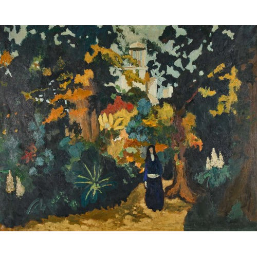 GEORGES BORGEAUD : La femme au jardin (DOBIASCHOFSKY AUKTIONEN AG)