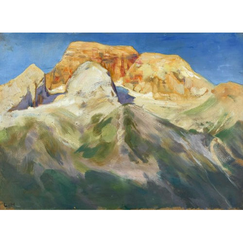 LUDWIG VON HOFMANN : Bergpartie im Morgenlicht (DOBIASCHOFSKY AUKTIONEN AG)