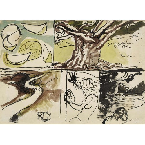 RENATO GUTTUSO : Senza titolo (DOBIASCHOFSKY AUKTIONEN AG)