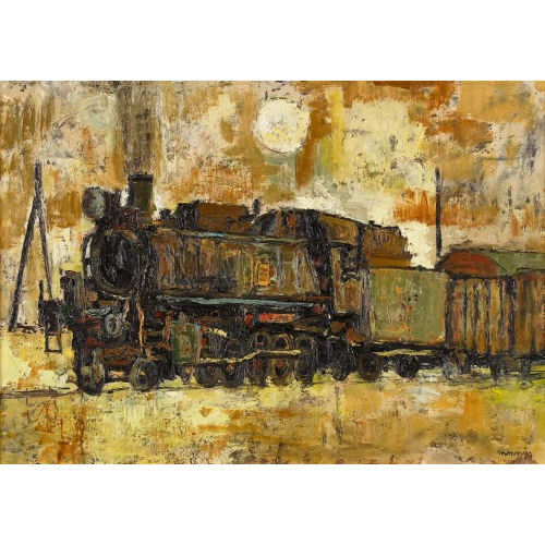 CHARLES MONNIER : Le train (DOBIASCHOFSKY AUKTIONEN AG)