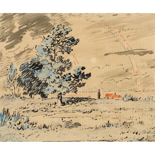 TH�ODORE ROUSSEAU : Paysage (DOBIASCHOFSKY AUKTIONEN AG)
