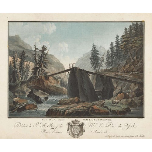 CASPAR WOLF : 'Vue d'un Pont sur la Lutschinen' (DOBIASCHOFSKY AUKTIONEN AG)