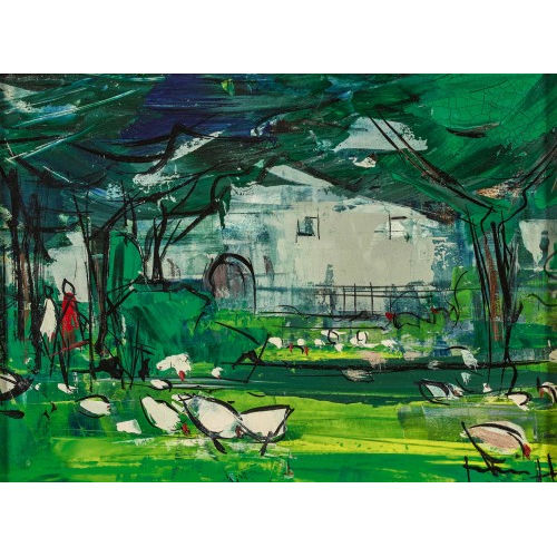 WALTER MAFLI : 'Vieille Ferme en Provence' (DOBIASCHOFSKY AUKTIONEN AG)
