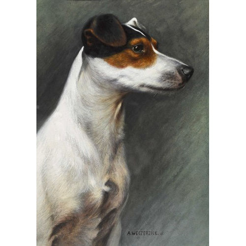 ALFRED WECZERZICK : Hundeportr�t (DOBIASCHOFSKY AUKTIONEN AG)