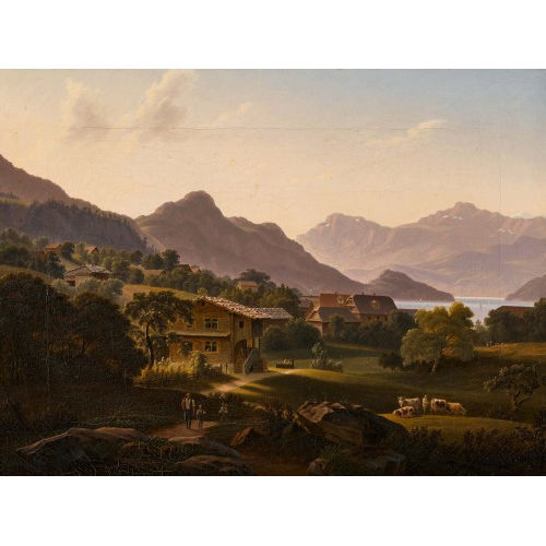 SAMUEL BIRMANN : Weggis mit Vierwaldst�ttersee (DOBIASCHOFSKY AUKTIONEN AG)