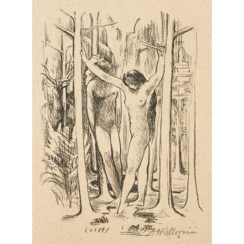 ALFRED HEINRICH PELLEGRINI : Nackte Frauen im Wald (DOBIASCHOFSKY AUKTIONEN AG)