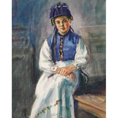 ALBERT NYFELER : 'Die Sommertracht' (DOBIASCHOFSKY AUKTIONEN AG)
