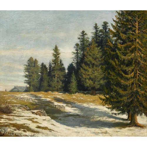 �DOUARD JEANMAIRE : '�tude d'apr�s nature � la Joux-Perret' (DOBIASCHOFSKY AUKTIONEN AG)