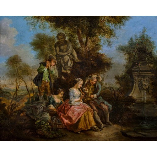 NICOLAS LANCRET : Le ma�tre galant (DOBIASCHOFSKY AUKTIONEN AG)