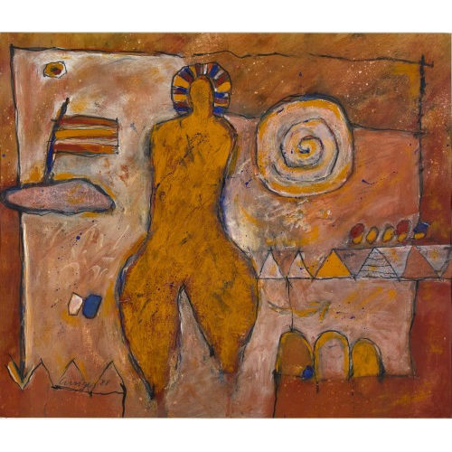 IRENE CURIGER : Figur in Landschaft (DOBIASCHOFSKY AUKTIONEN AG)