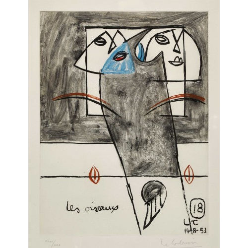 CHARLES-�DOUARD) LE CORBUSIER (EIGTL. JEANNERET : 'Les oiseaux' (DOBIASCHOFSKY AUKTIONEN AG)