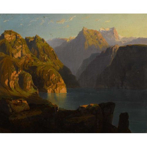 JEAN PHILIPPE GEORGE-JULLIARD : Vierwaldst�ttersee mit Urirotstock (DOBIASCHOFSKY AUKTIONEN AG)
