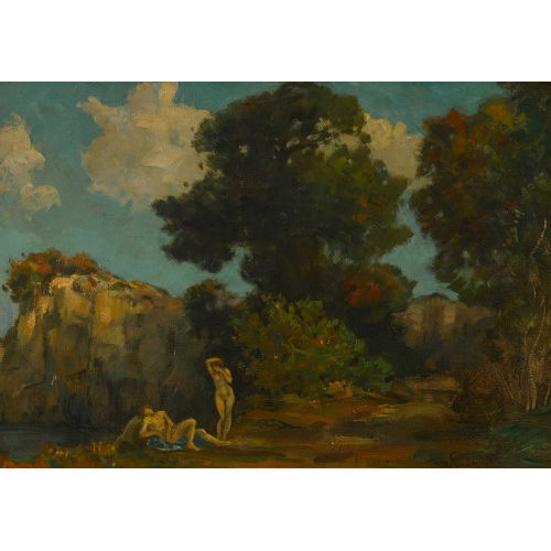 WILLY PREETORIUS : 'Romantische Landschaft' (DOBIASCHOFSKY AUKTIONEN AG)