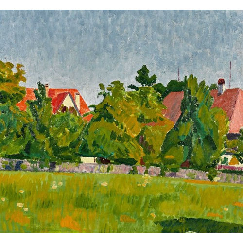 BRUNO HESSE : Cuno Amiets Haus auf der Oschwand (DOBIASCHOFSKY AUKTIONEN AG)