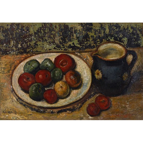 ALFREDO CINI : Stillleben mit Obst und Krug (DOBIASCHOFSKY AUKTIONEN AG)
