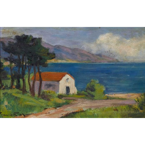 FRAN�OIS GOS : Sommerliche K�stenpartie (DOBIASCHOFSKY AUKTIONEN AG)