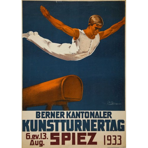 CARL R�TTIMANN : 'Berner Kantonaler Kunstturnertag Spiez 1933' (DOBIASCHOFSKY AUKTIONEN AG)