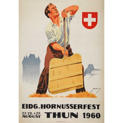 ARMIN BIEBER : 'Eidg. Hornusserfest Thun 1960' (DOBIASCHOFSKY AUKTIONEN AG)