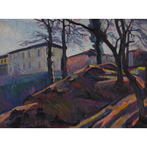 PHILIPPE ZYSSET : Herbstlandschaft mit H�usern (DOBIASCHOFSKY AUKTIONEN AG)