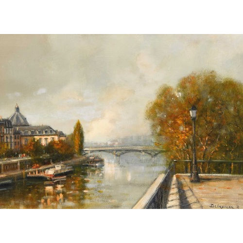 ROGER DELAPIERRE : 'Pont des Arts, Paris' (DOBIASCHOFSKY AUKTIONEN AG)
