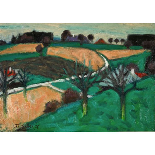 FRED STAUFFER : Weite Feldlandschaft (DOBIASCHOFSKY AUKTIONEN AG)